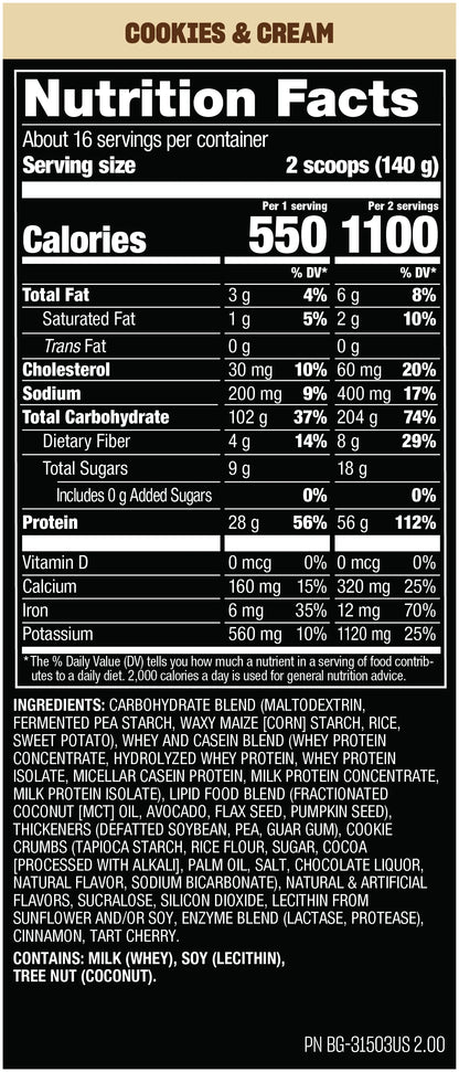 MUSCLE MASS GAINER - MUTANT