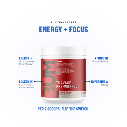 Bum Thavage Pre-Workout - Raw Nutrition