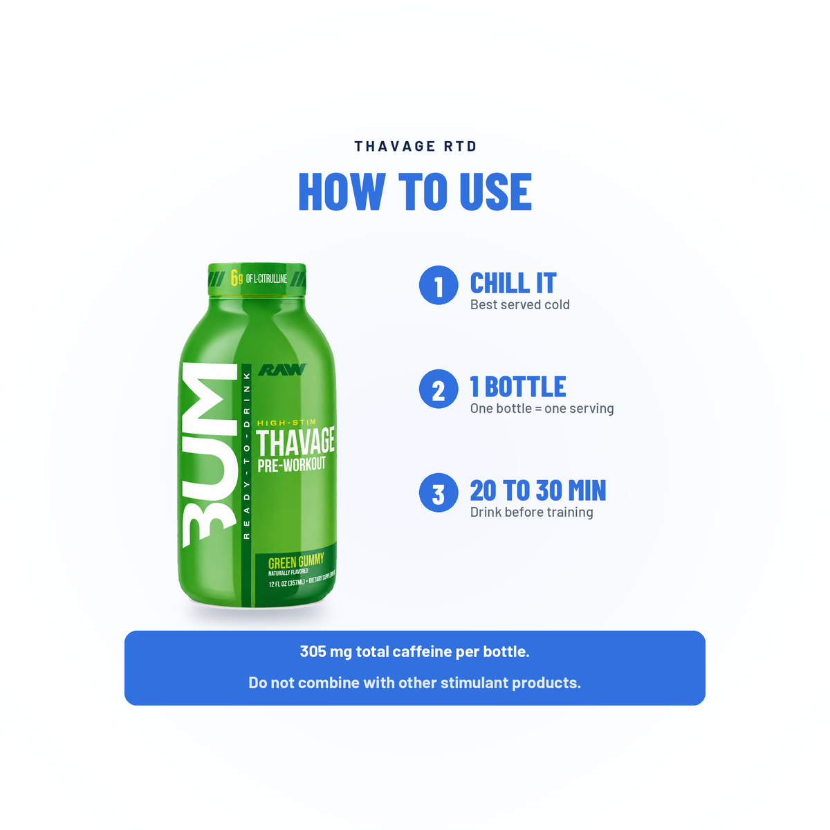 Thavage Preworkout RTD - Raw Nutrition