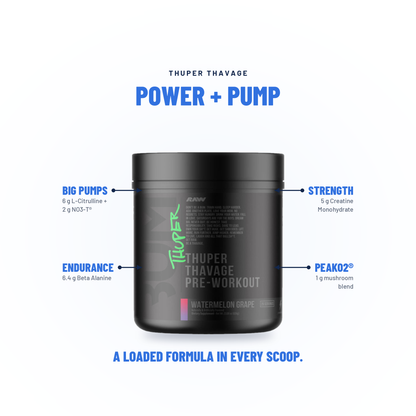 Bum Thuper Thavage Pre-Workout - Raw Nutrition