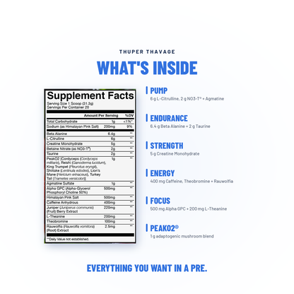 Bum Thuper Thavage Pre-Workout - Raw Nutrition