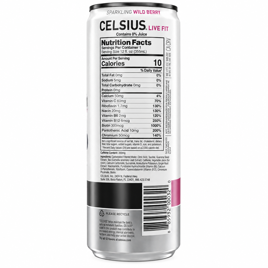 Sparkling Celsius Energy