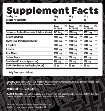 G Pump - Non-Stim Pre-Workout for Maximum Muscle Pumps - HTLT