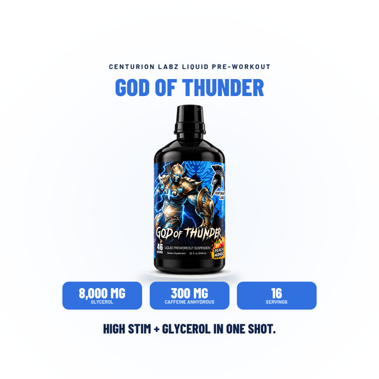 God Of Thunder Liquid Preworkout Suspension-Centurion Labz