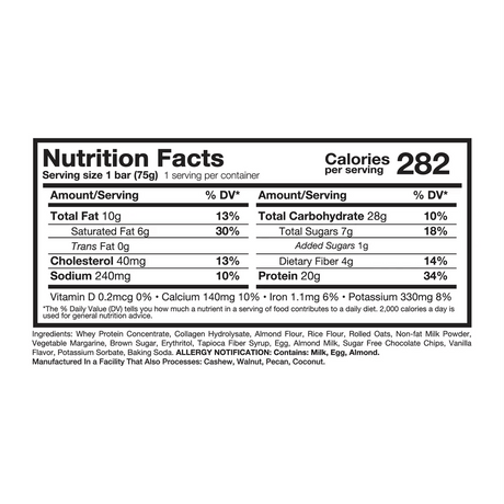 Crumbly Protein Bar - Metabolic Nutrition