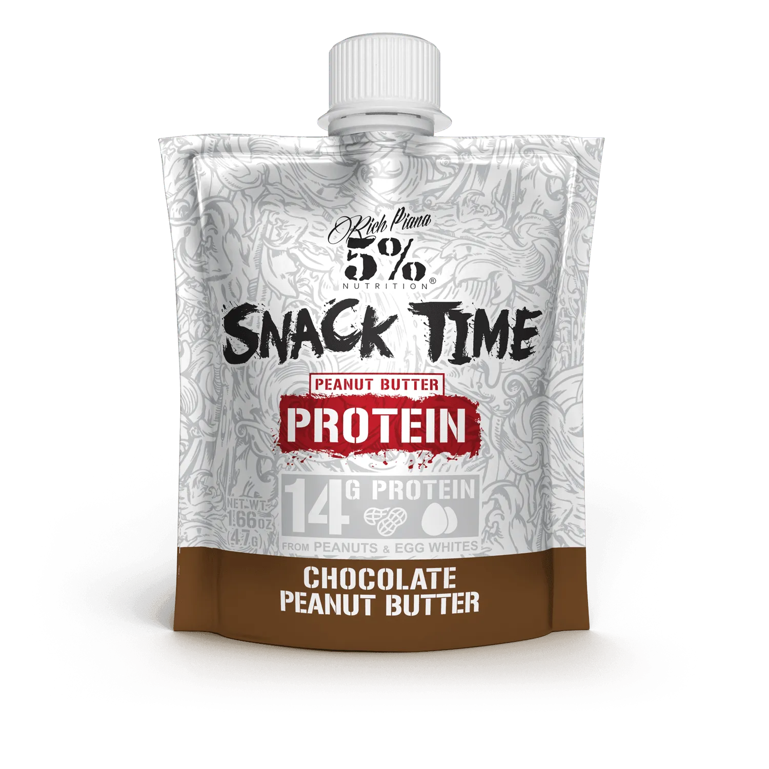 Snack Time Protein - Peanut Butter- 5% Nutrition - Prime Sports Nutrition