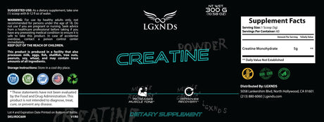 Creatine Monohydrate - LGXNDS