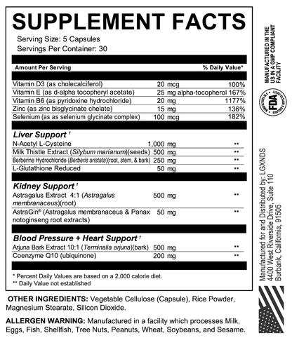 Cycle Defender - Liver, Heart, Blood Pressure, Kidney - Lgxnds
