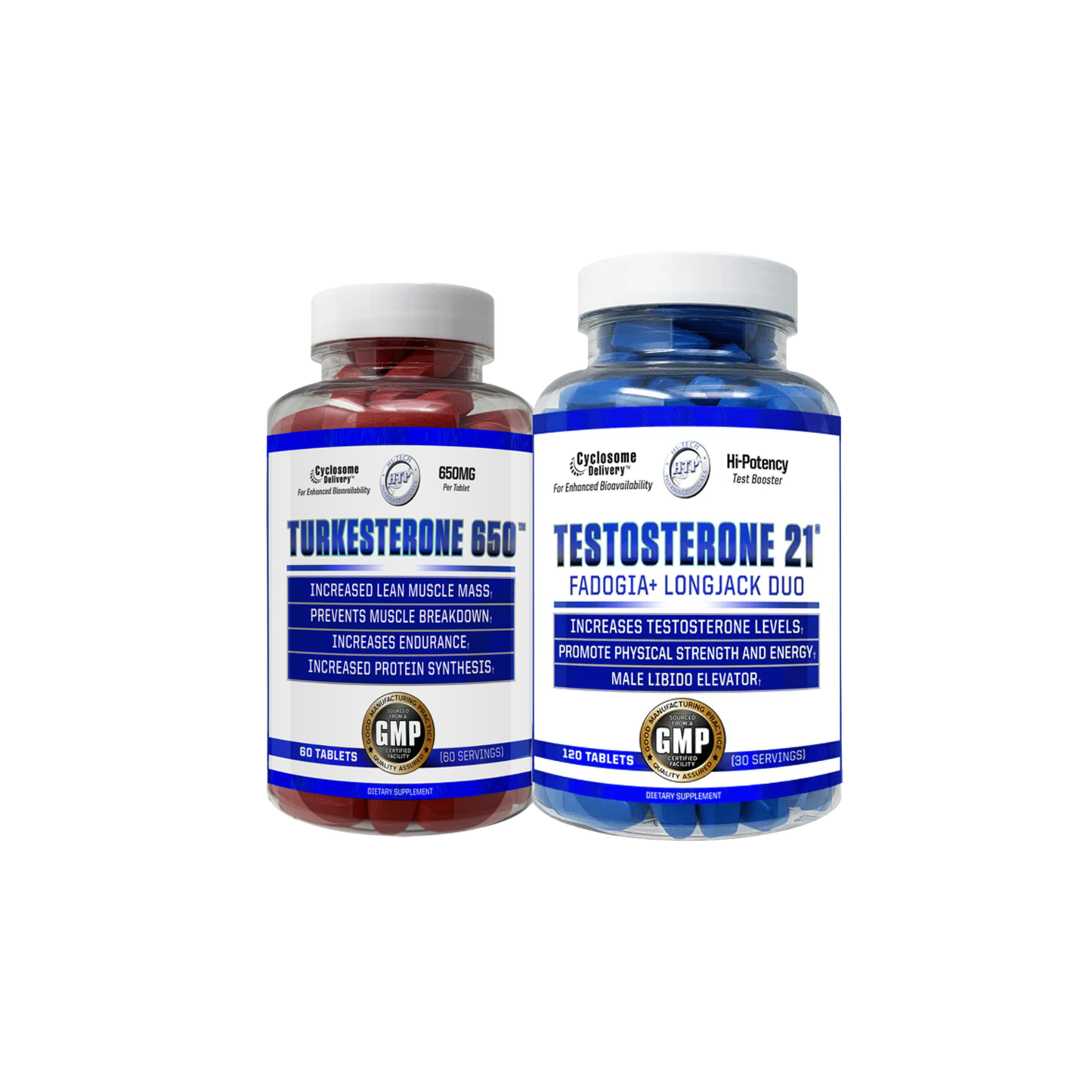 Turkesterone 650 + Testosterone 21 Bundle - Hi-Tech Pharmaceuthicals