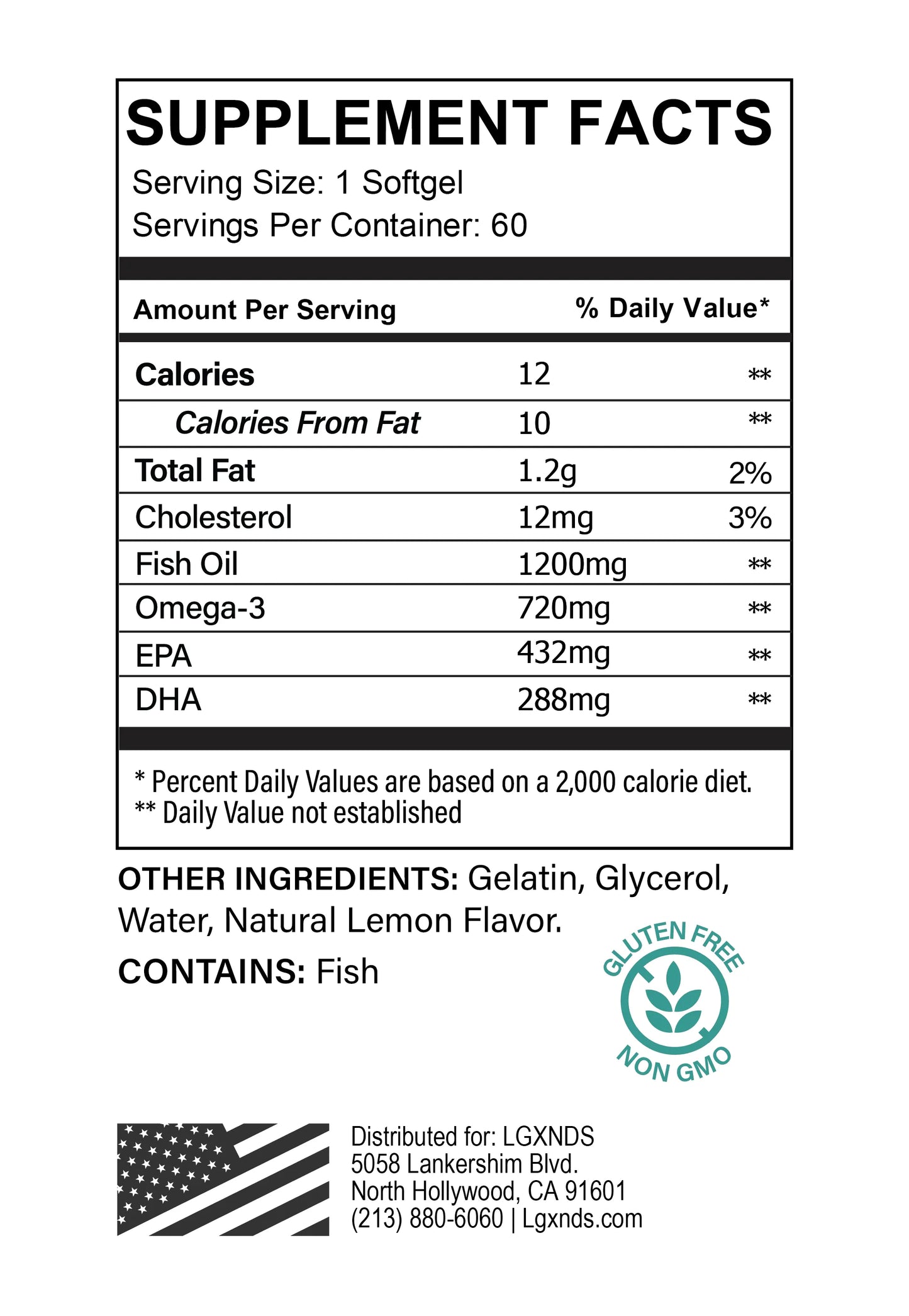 Omega 3 Fish Oil - Lgxnds