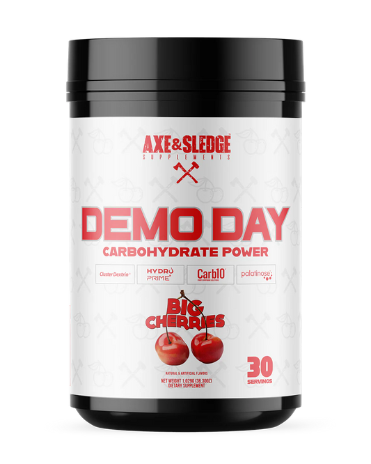 DEMO DAY // CARBOHYDRATE POWER - AXE & SLEDGE SUPPLEMENTS