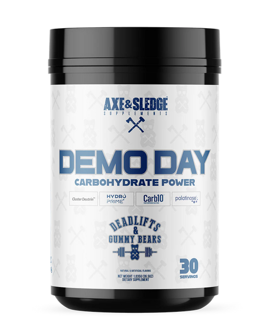 DEMO DAY // CARBOHYDRATE POWER - AXE & SLEDGE SUPPLEMENTS