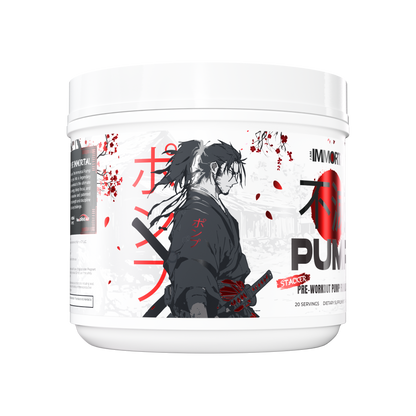 I Am Immortal Pump Stacker Non-Stim Pre-Workout label