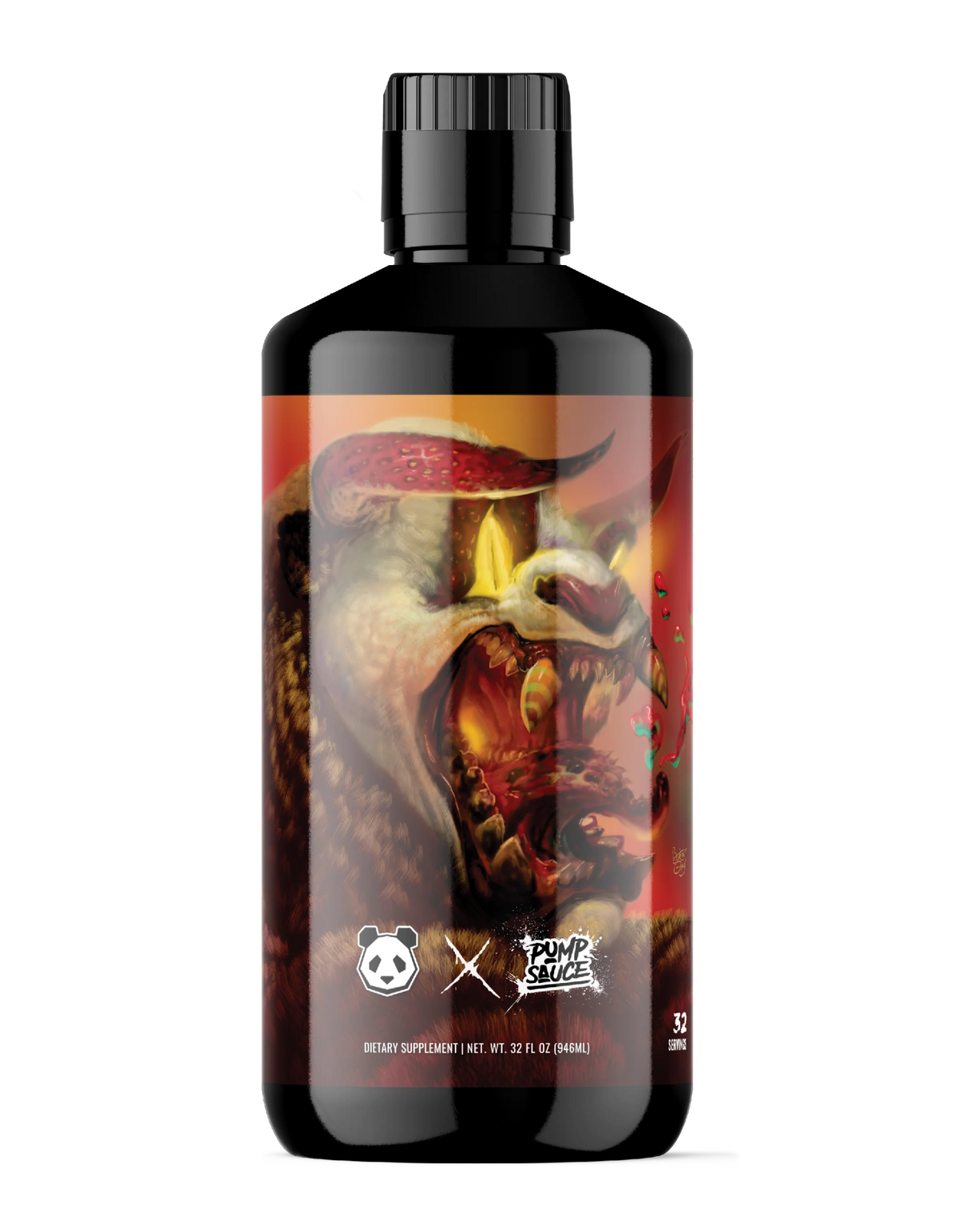 Panda Supps X Pump Sauce Collaboration Liquid Pre Workout - PANDA SAUCE