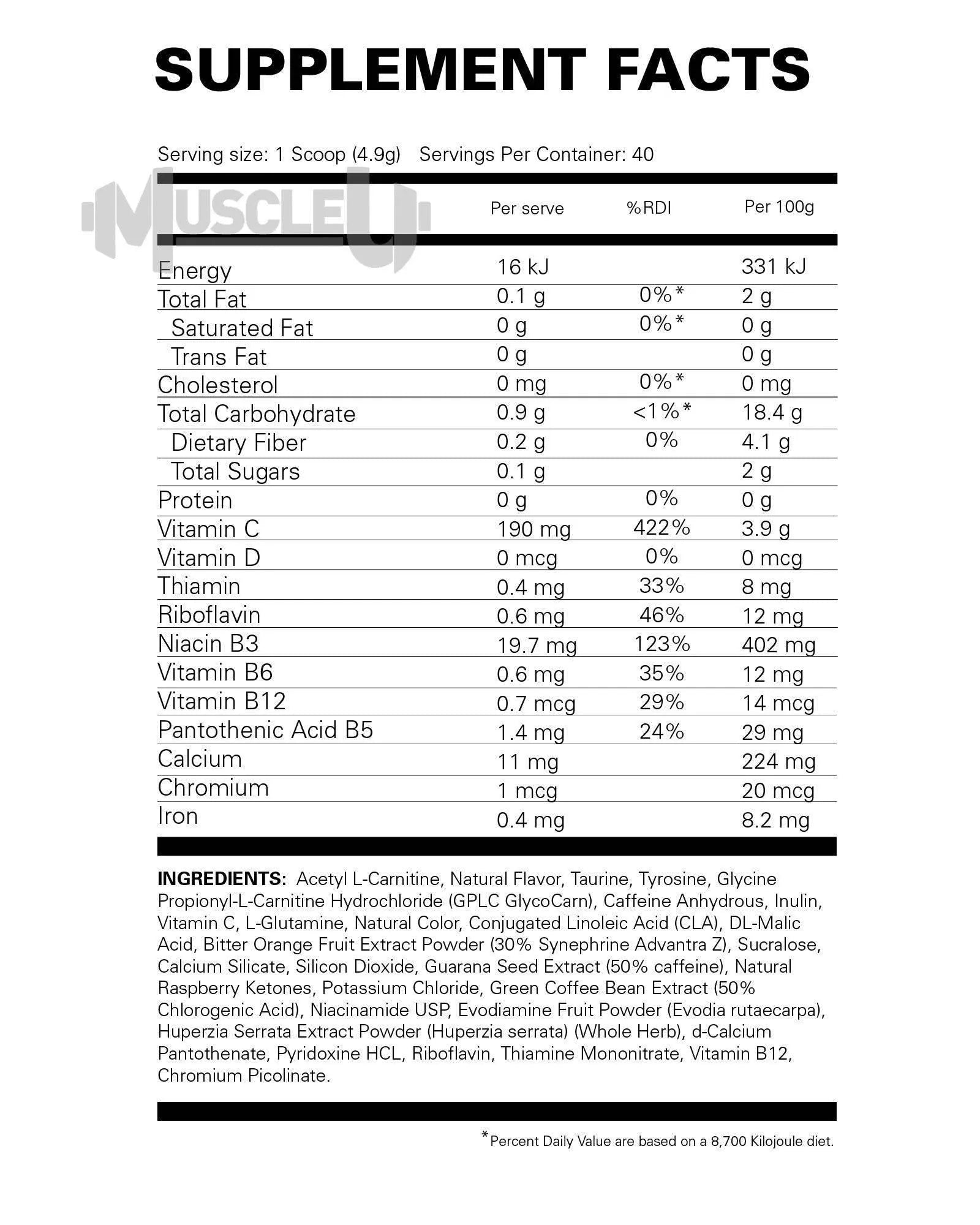 Oxyshred Hardcore - EHP Labs - Prime Sports Nutrition