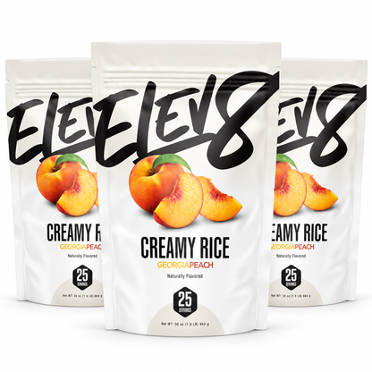 Elev8 Creamy Rice 3-Pack - Georgia Peach