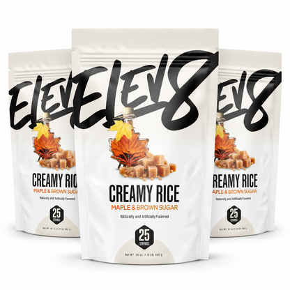 Elev8 Creamy Rice 3-Pack - Maple & Brown Sugar