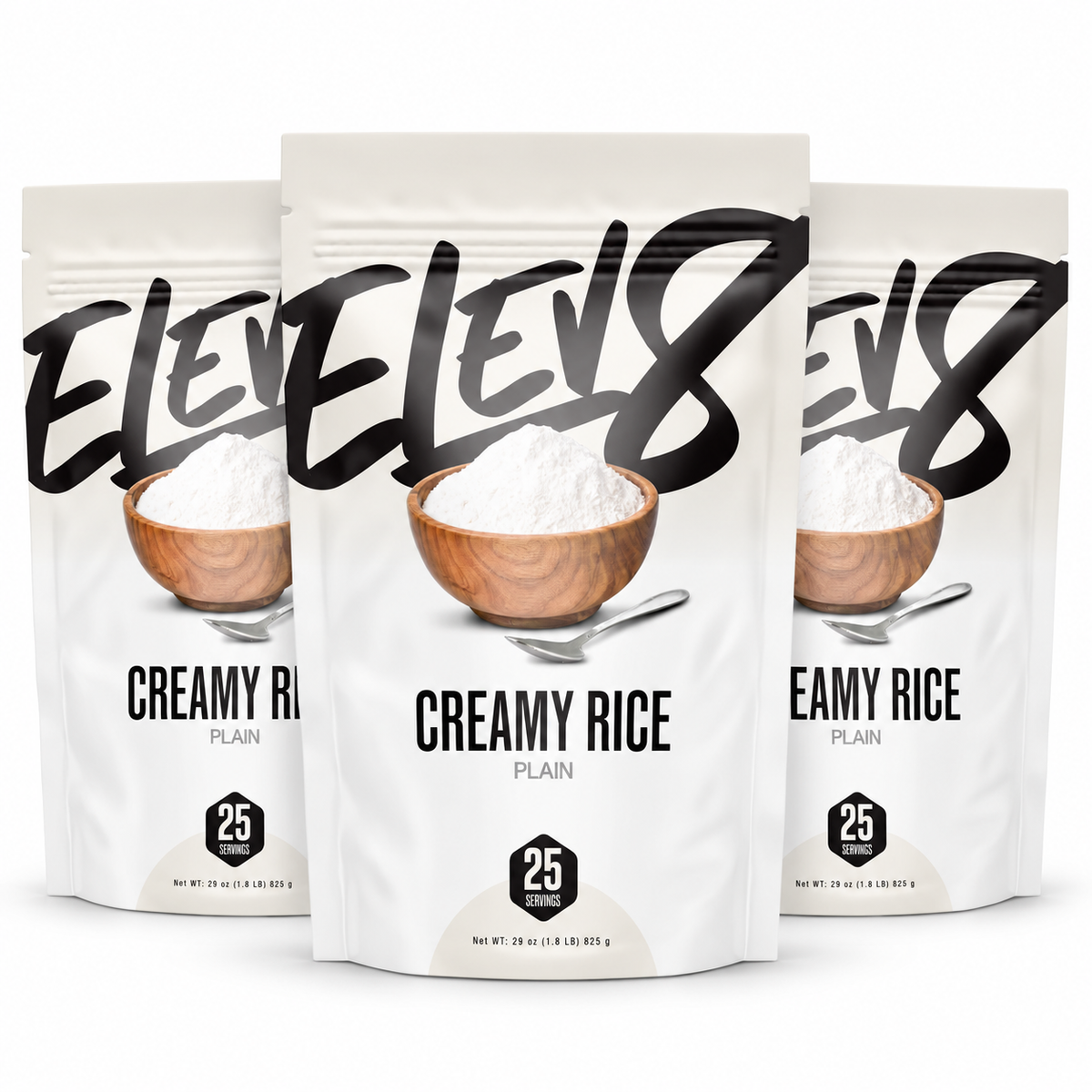 Elev8 Creamy Rice 3-Pack - Plain