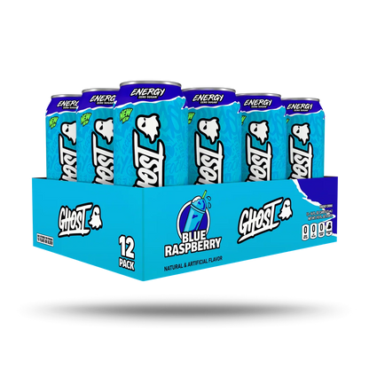 GHOST Energy Blue Raspberry 12-Pack Case