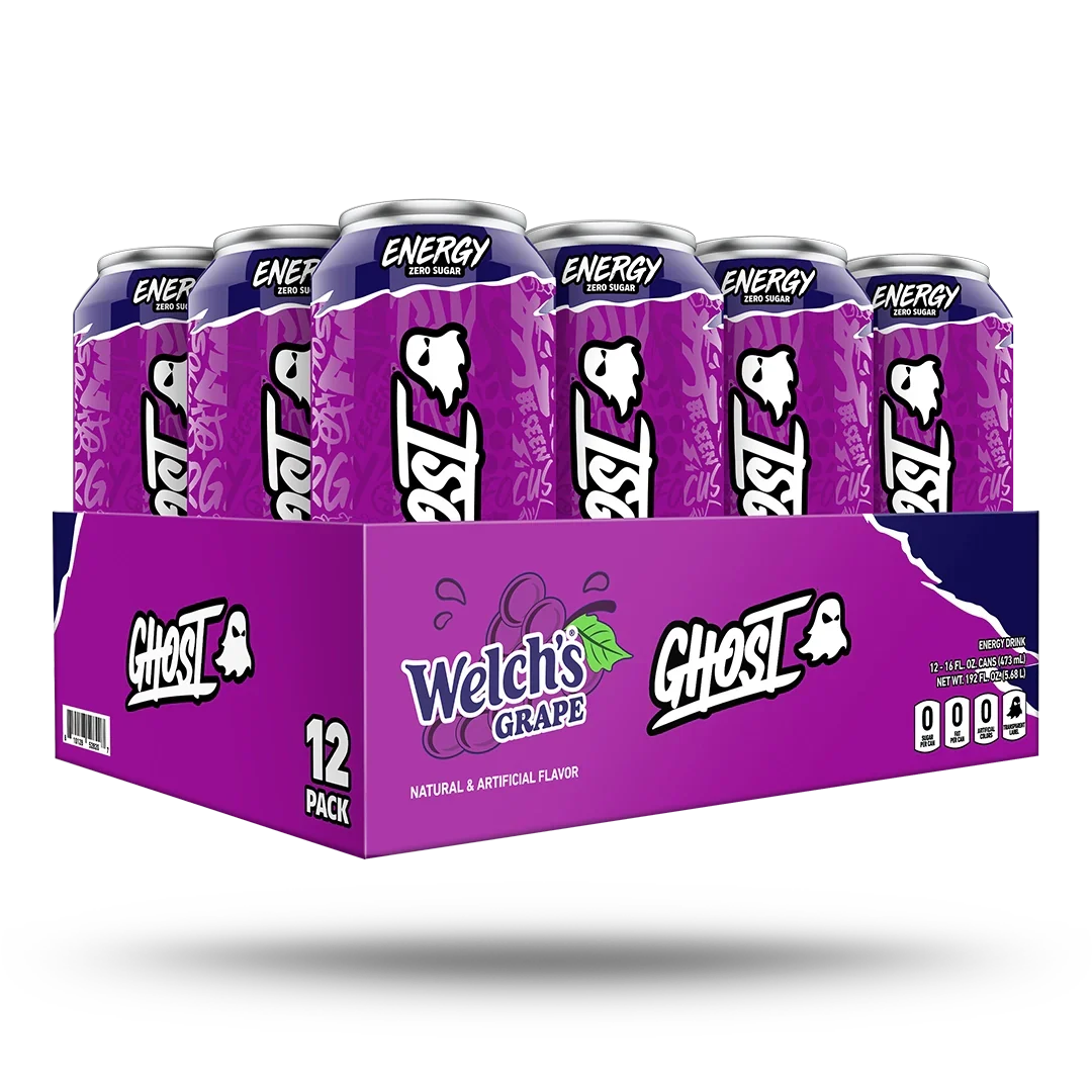 GHOST Energy Welch's Grape 12-Pack Case