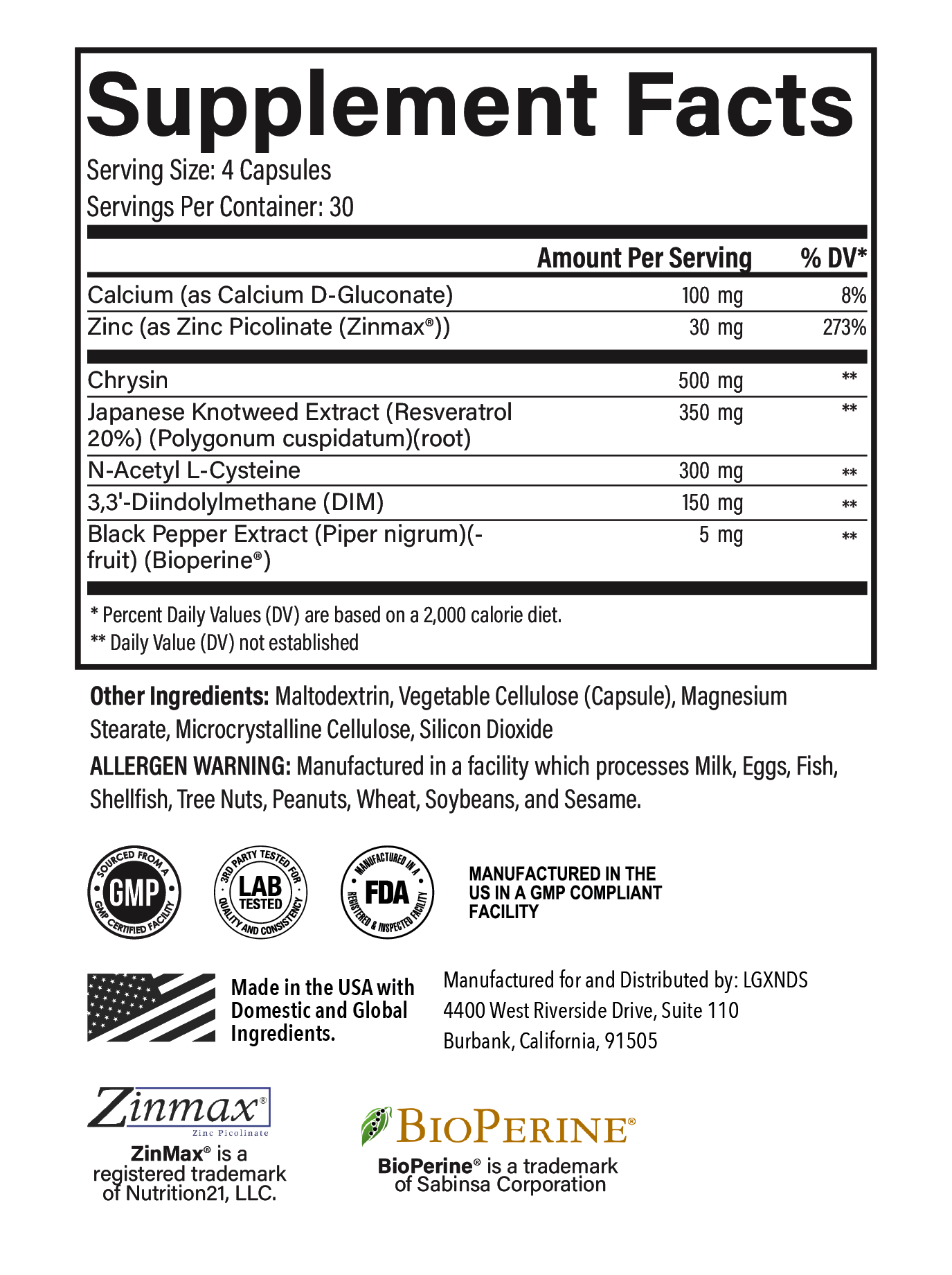 EstroCease X:  Premium Estrogen Blocker - LGXNDS