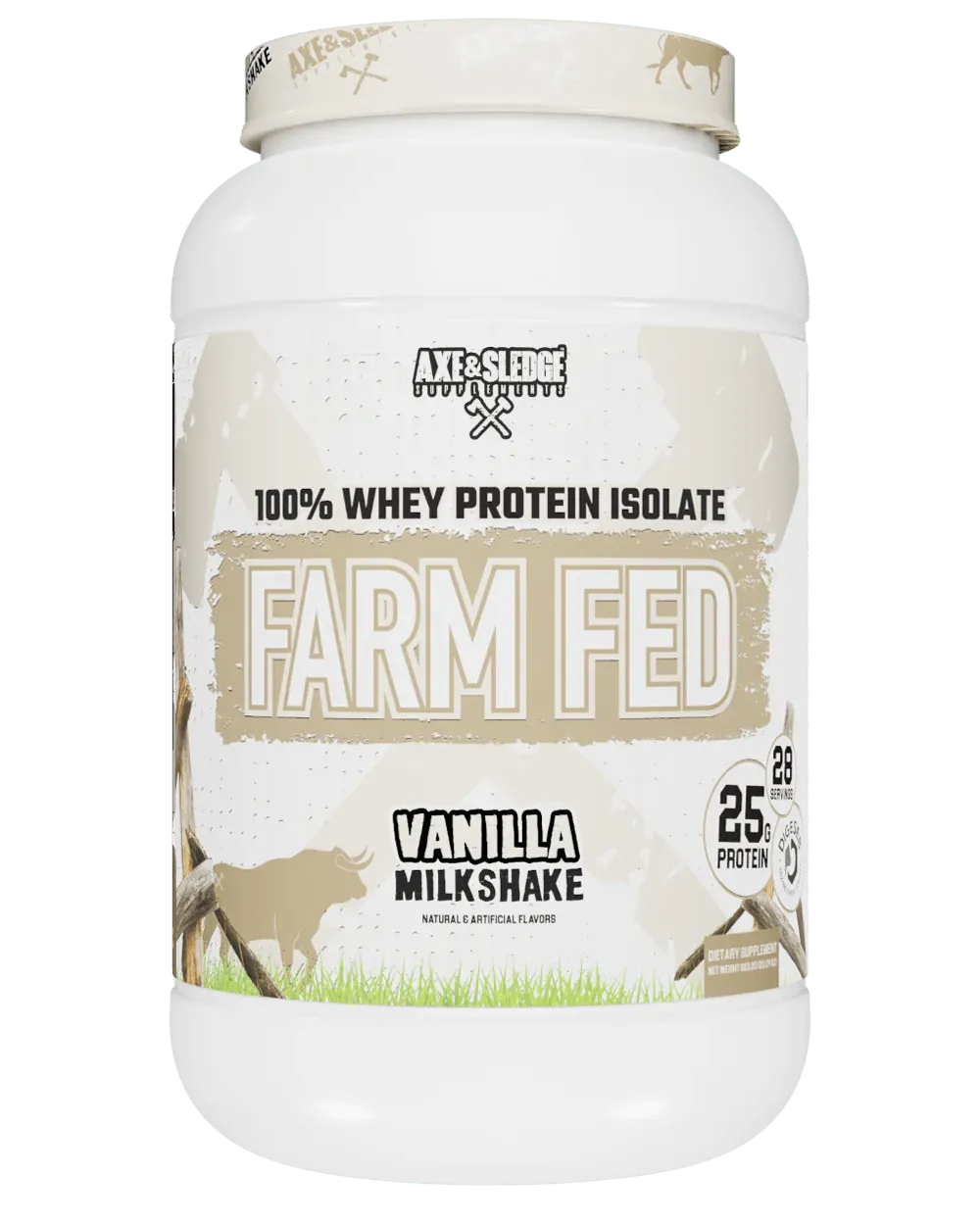FARM FED 100% WHEY PROTEIN ISOLATE-AXE & SLEDGE