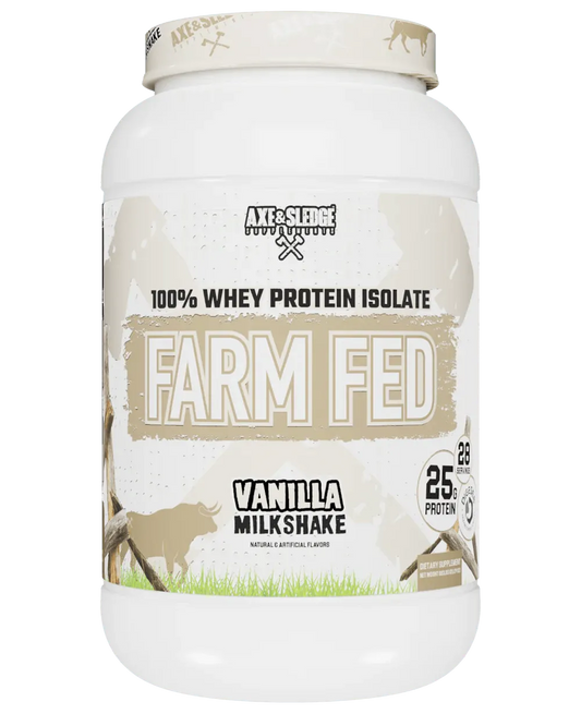 FARM FED 100% WHEY PROTEIN ISOLATE-AXE & SLEDGE