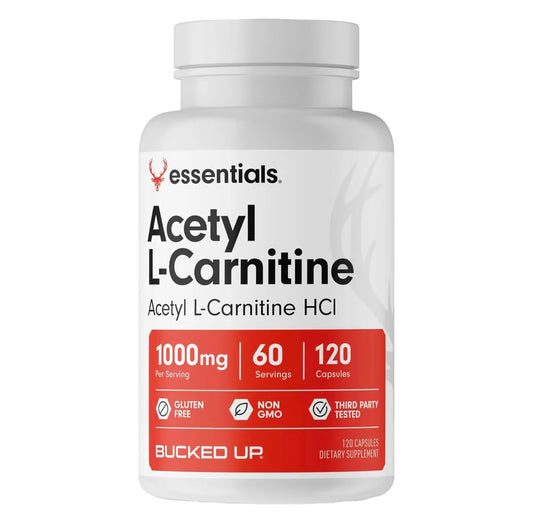 Acetyl L-Carnitine Capsules 1000mg – Brain + Metabolism Support | Bucked Up Essentials