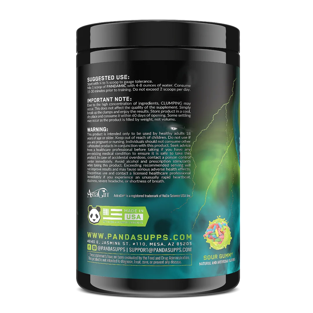 PANDAMIC Pre Workout - Panda Supplements