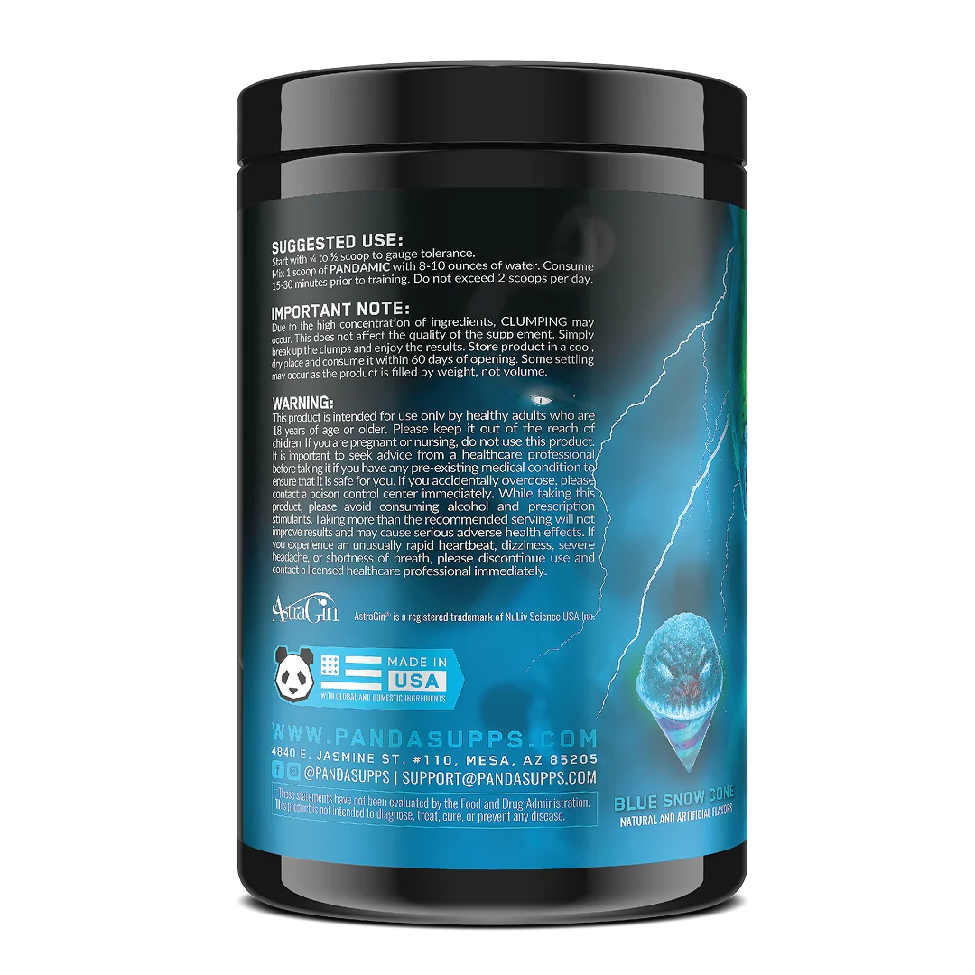 PANDAMIC Pre Workout - Panda Supplements