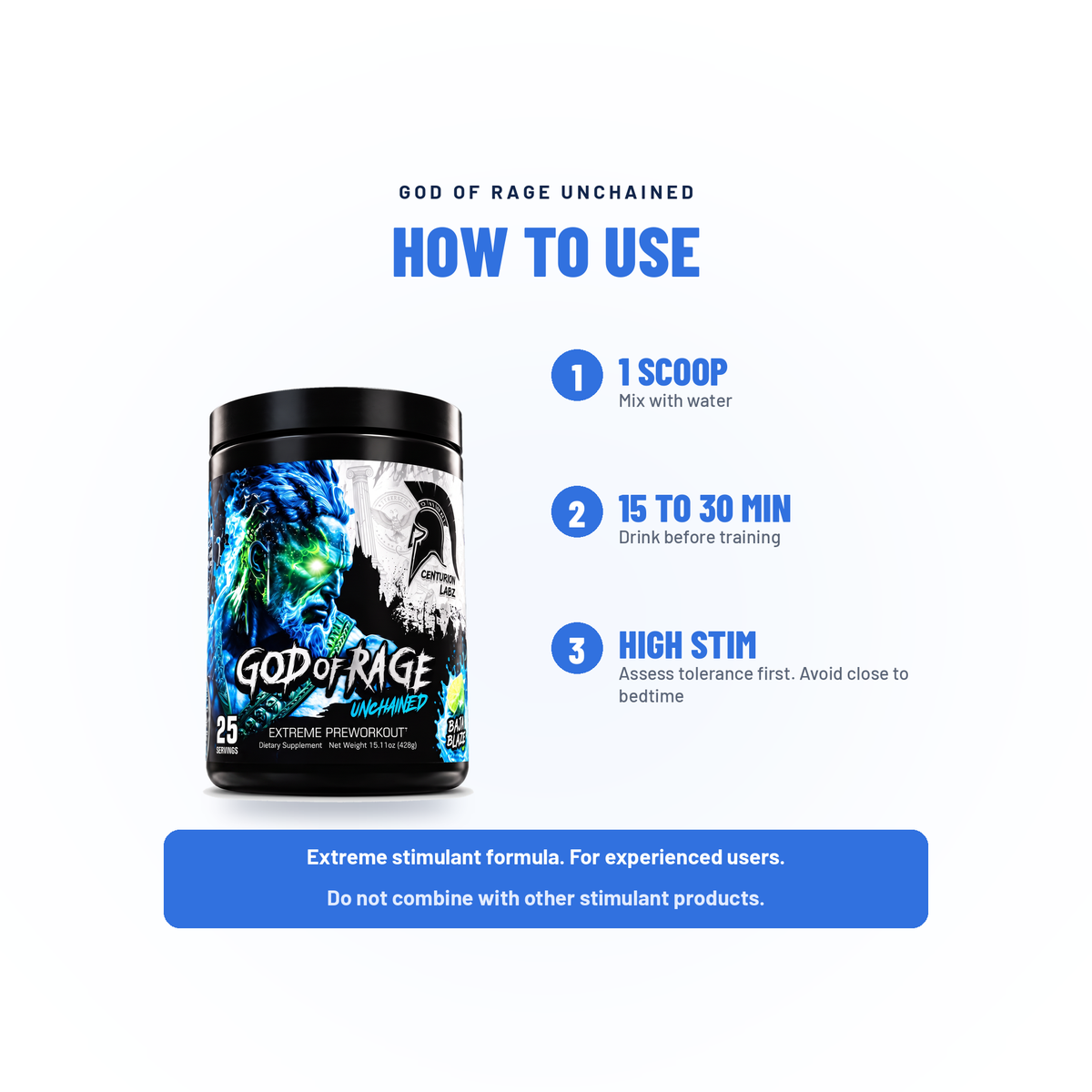 God of Rage Extreme Pre Work-Out - Centurion Labz
