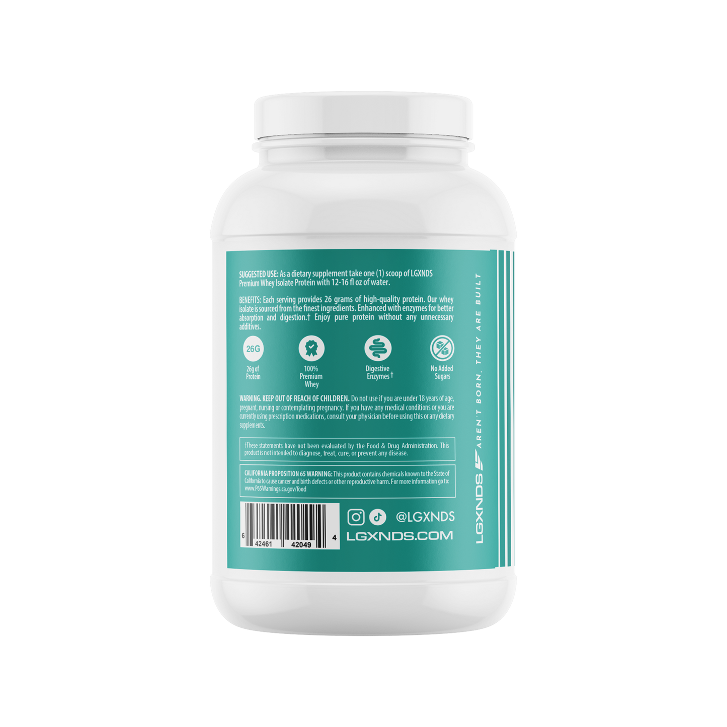 Premium Whey Isolate Protein - LGXNDS