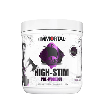 I Am Immortal High Stim Pre-Workout Berserker Grape Juice front