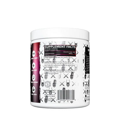 I Am Immortal Creatine Monohydrate Sweet Black Cherry tub back