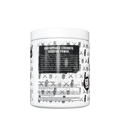 I Am Immortal Creatine Monohydrate Sweet Black Cherry tub supplement facts