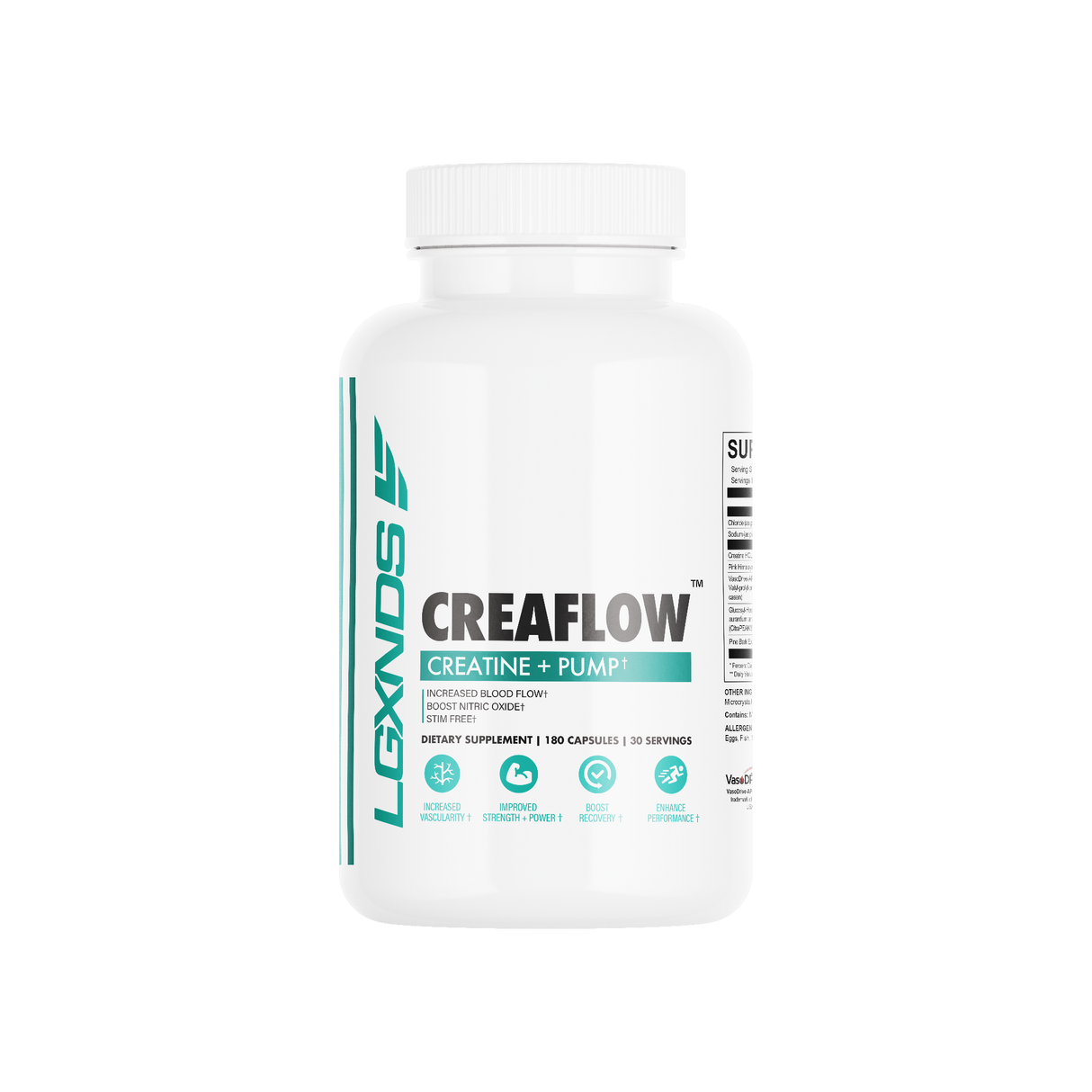 Creaflow - Creatine + Pump Capsules - LGXNDS