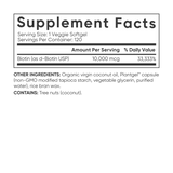 Biotin With Organic Coconut Oil-Sports Research