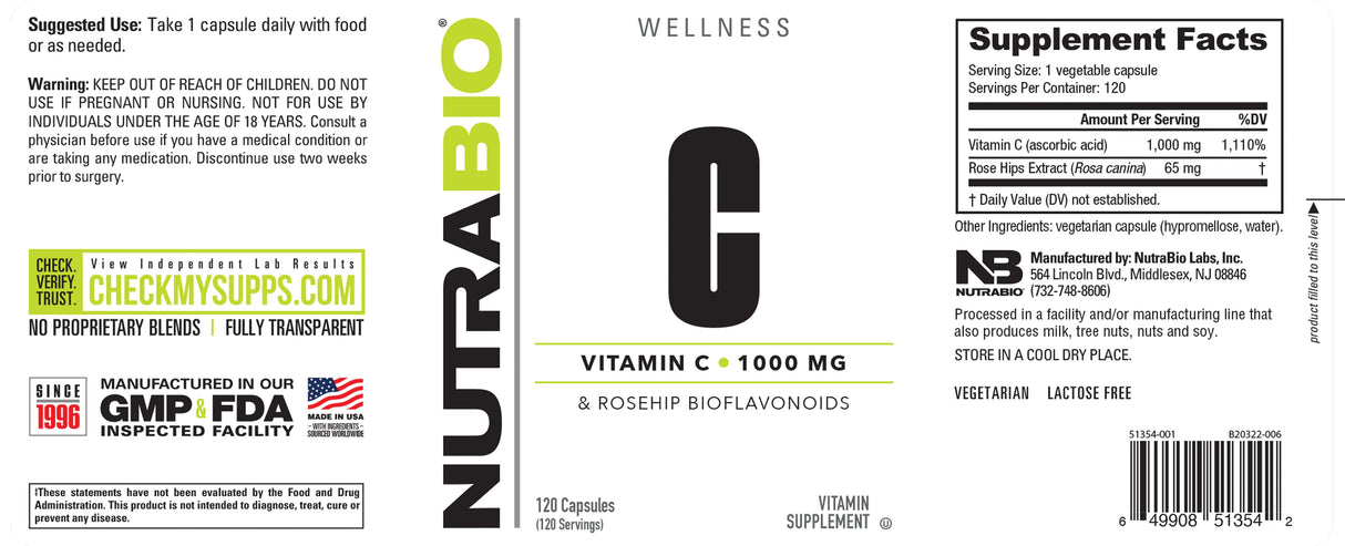 Vitamin C - Nutrabio