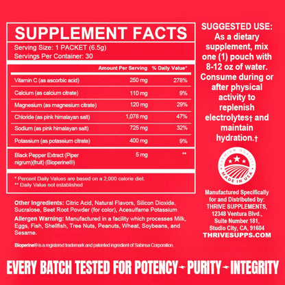 HYDRATION( 30 SERVINGS) - THRIVE SUPPLEMENTS