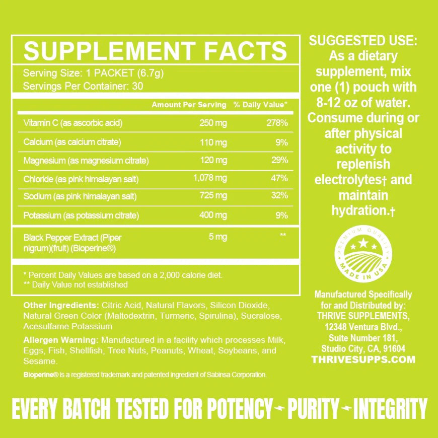 HYDRATION( 30 SERVINGS) - THRIVE SUPPLEMENTS