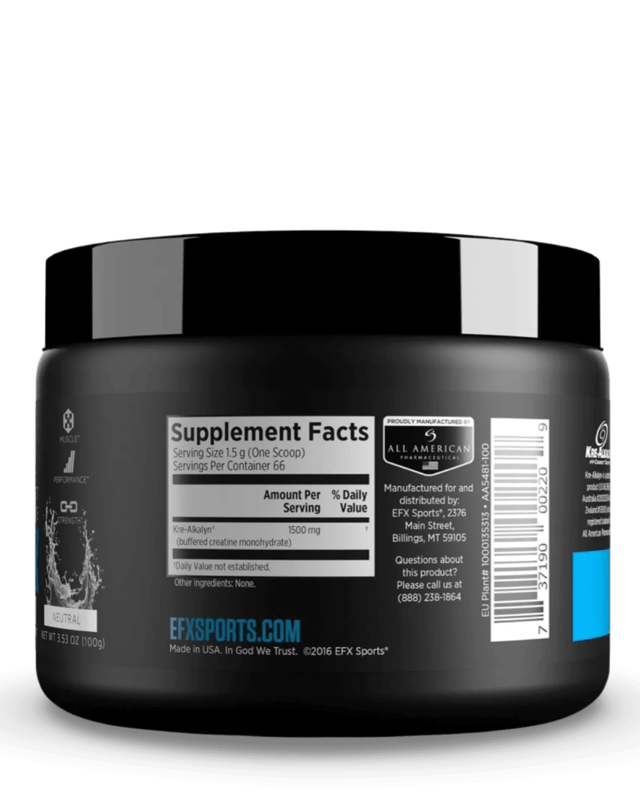 Kre-Alkalyn Creatine Powder - EFX Sports - Prime Sports Nutrition