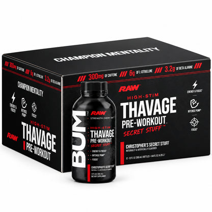 Thavage Preworkout RTD - Raw Nutrition