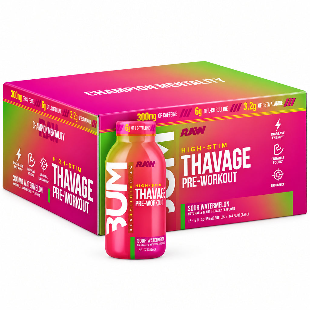 Thavage Preworkout RTD - Raw Nutrition
