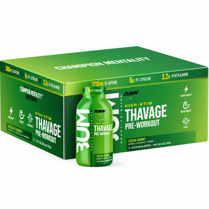 Thavage Preworkout RTD - Raw Nutrition