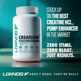 Creaflow - Creatine + Pump Capsules - LGXNDS