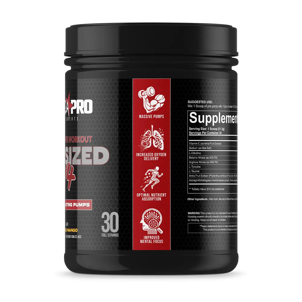 NON STIM PRE WORKOUT OUTSIZED V4 - LIKE A PRO
