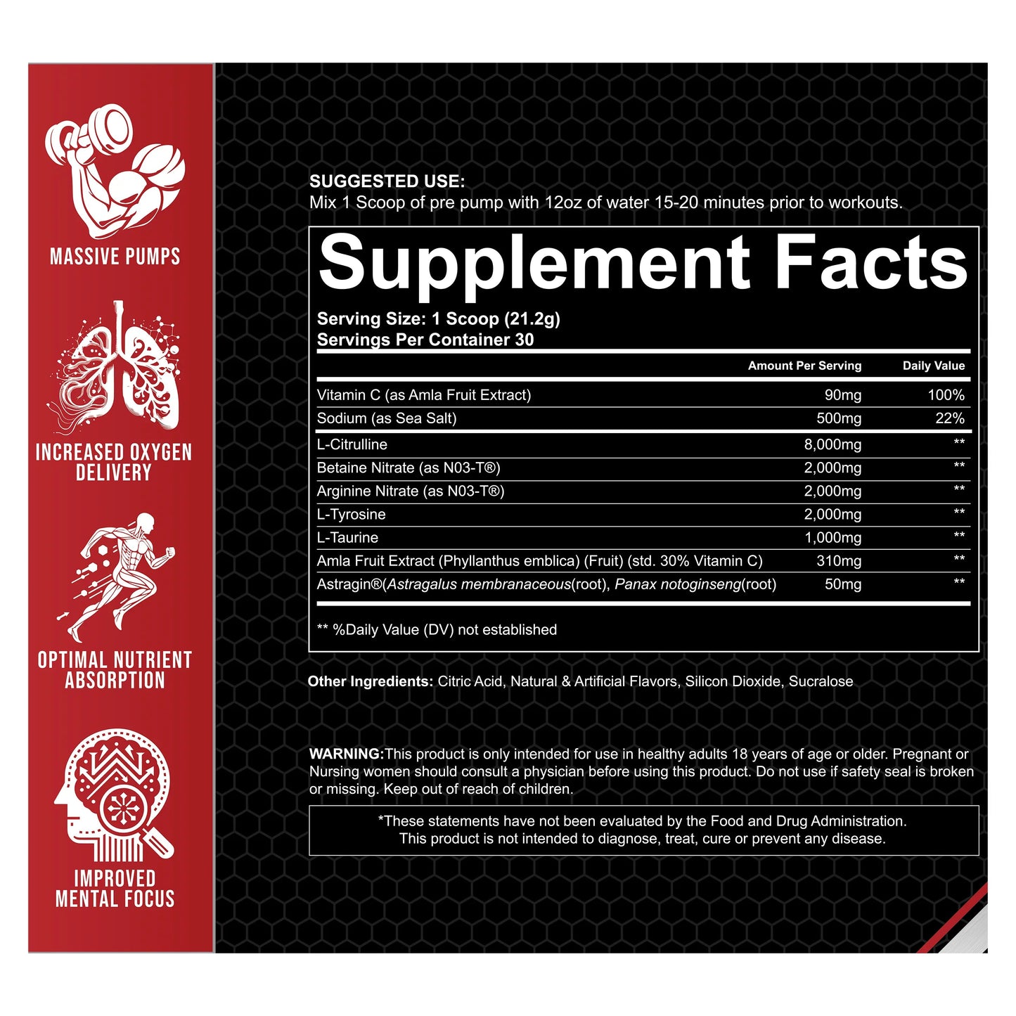 NON STIM PRE WORKOUT OUTSIZED V4 - LIKE A PRO