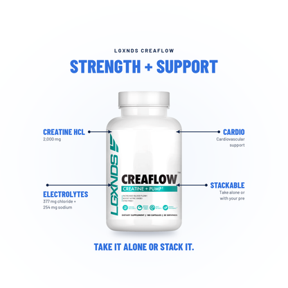 Creaflow - Creatine + Pump Capsules - LGXNDS