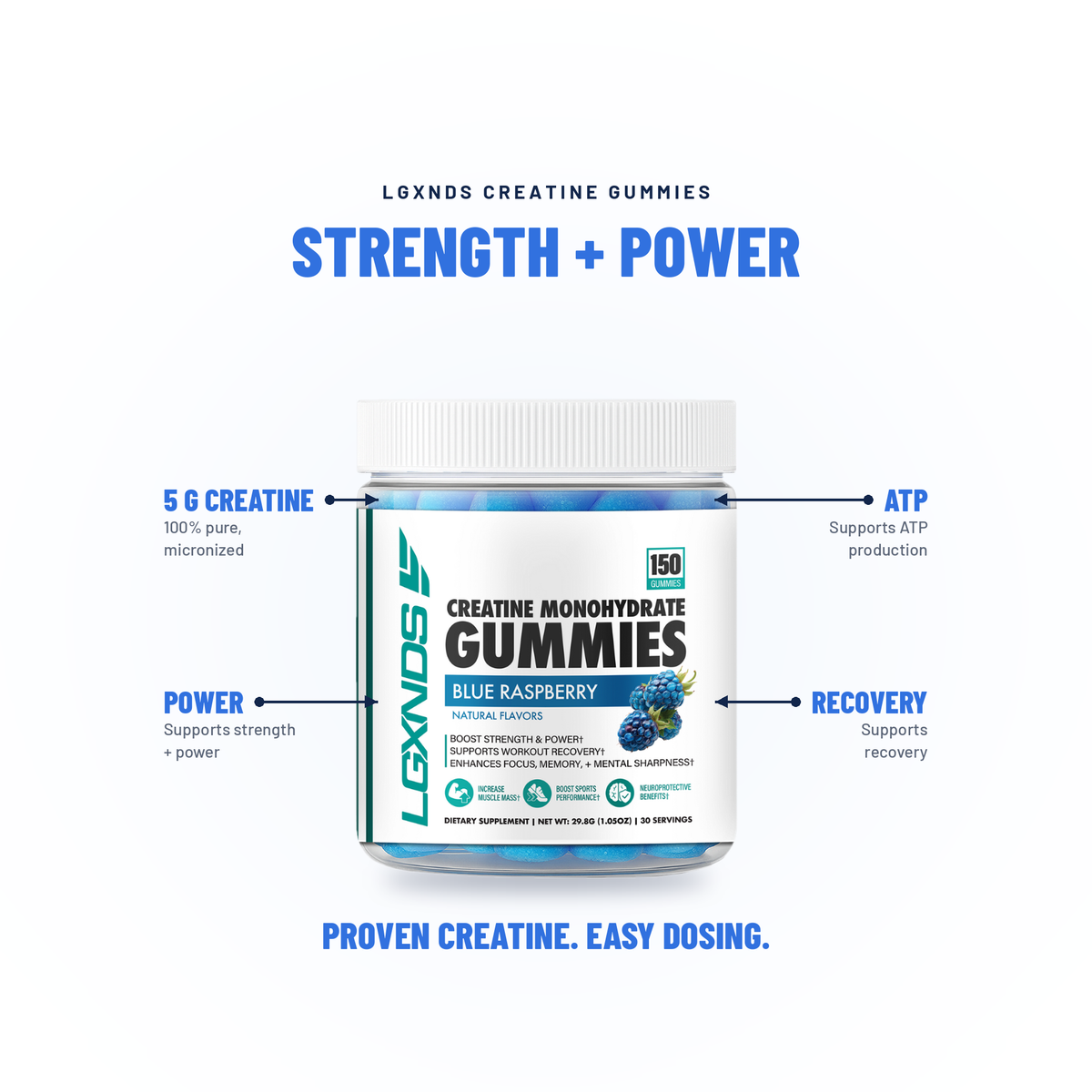 Creatine Monohydrate Gummies - LGXNDS