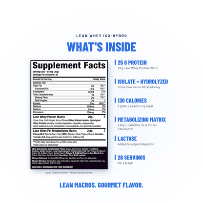 Lean Whey Iso Hydro Gourmet Protein-Musclesport